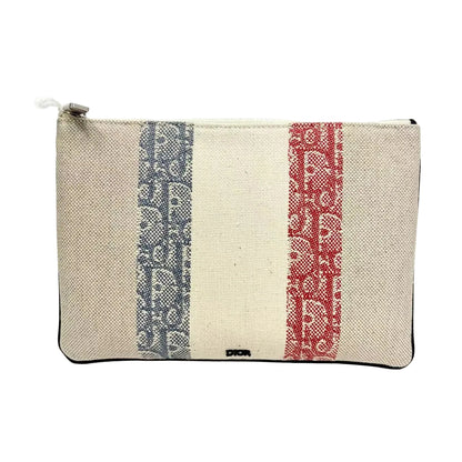 Pre-Owned Dior Striped Canvas Clutch Year 2020 N22426963