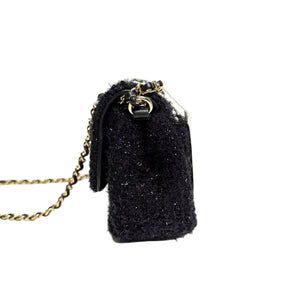 Pre-Owned Chanel Tweed Cosmos Pearl Mini Flap Bag WWL4099