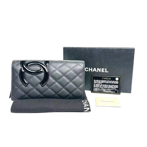 Pre-Owned Chanel Cambon Ligne Long Wallet N22396965