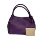 Pre-Owned Bottega Veneta Purple Woven Pumpkin Bag N22507375