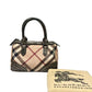 Pre-Owned Burberry Classic Check Boston Bag Year 2009 N22423688