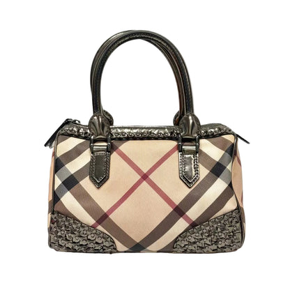 Pre-Owned Burberry Classic Check Boston Bag Year 2009 N22423688