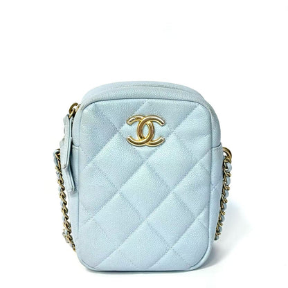 Pre-Owned Chanel Quilted Caviar Vertical Camera Bag