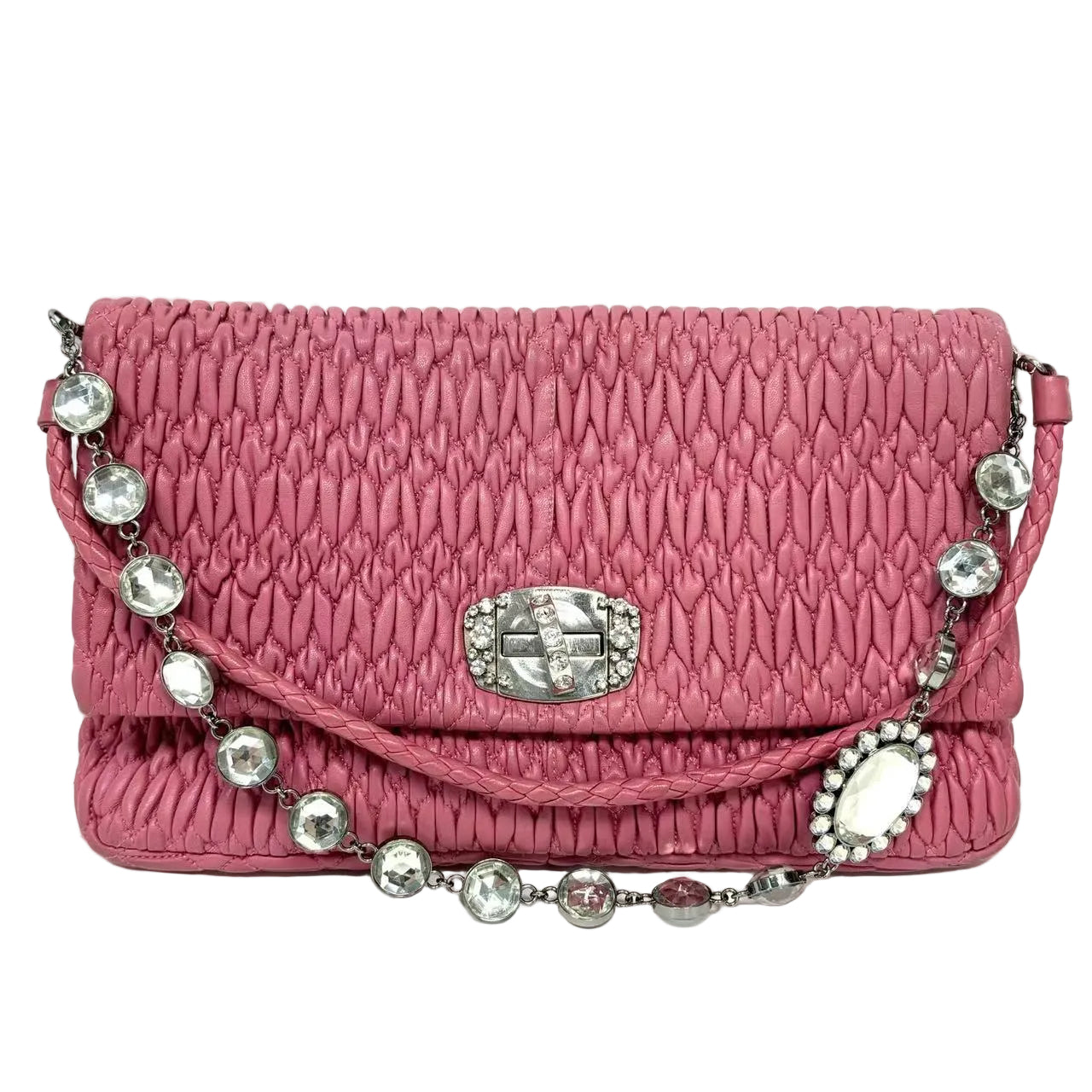 Pre-Owned  Miu Miu Crystal Matelassé  N22606752