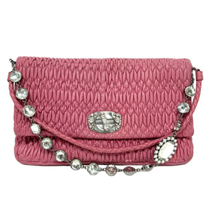 Pre-Owned  Miu Miu Crystal Matelassé  N22606752