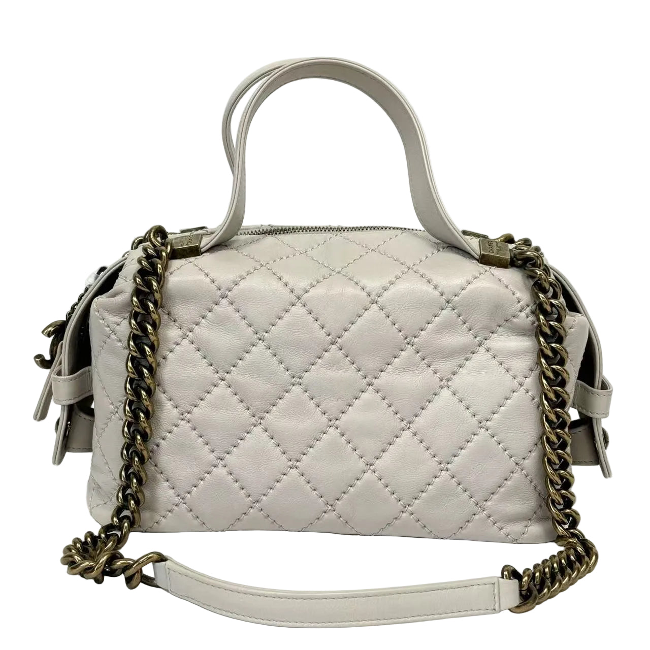 Pre-Owned Chanel Quilted Mini Bowling Bag N22626884