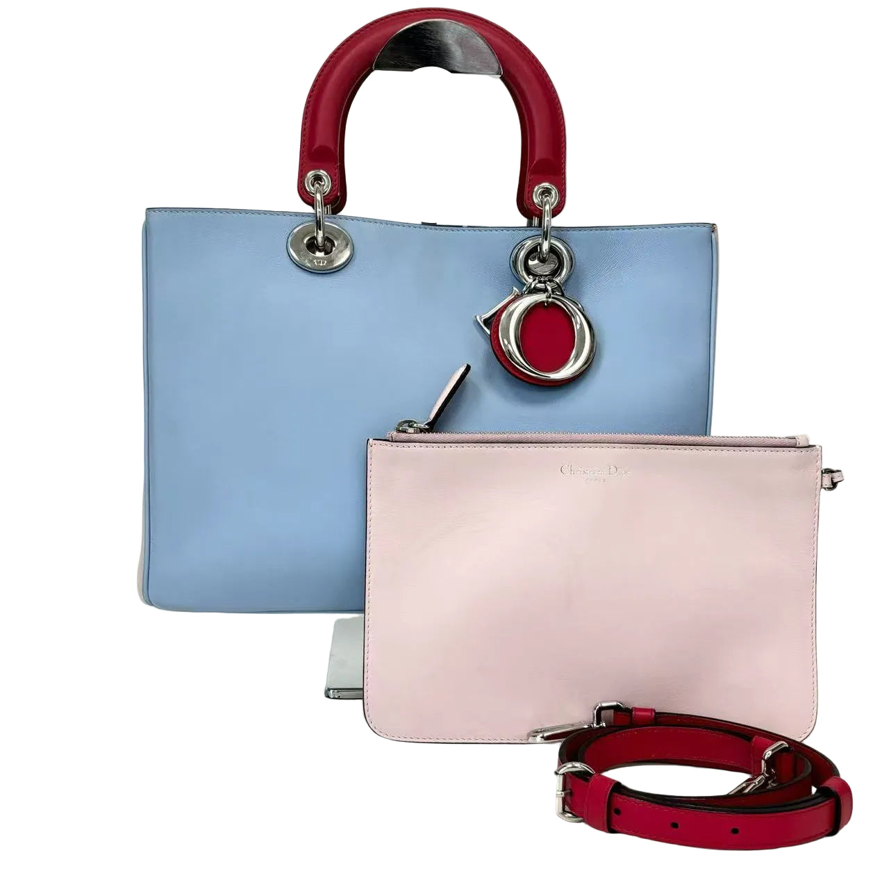 Pre-Owned Dior Bi-Color Medium Tote Bag Year 2018 N22626598