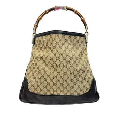 Pre-Owned Gucci Classic Bamboo-Handle Bucket Tote Bag Year 2018 N22605550