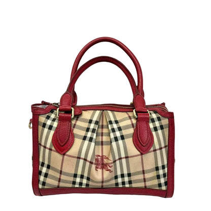 Pre-Owned Burberry Mini Boston Handbag Color Checkered N 22604643