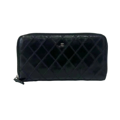 Pre-Owned Chanel Black Long Wallet Color Black Year 2012 N22592205