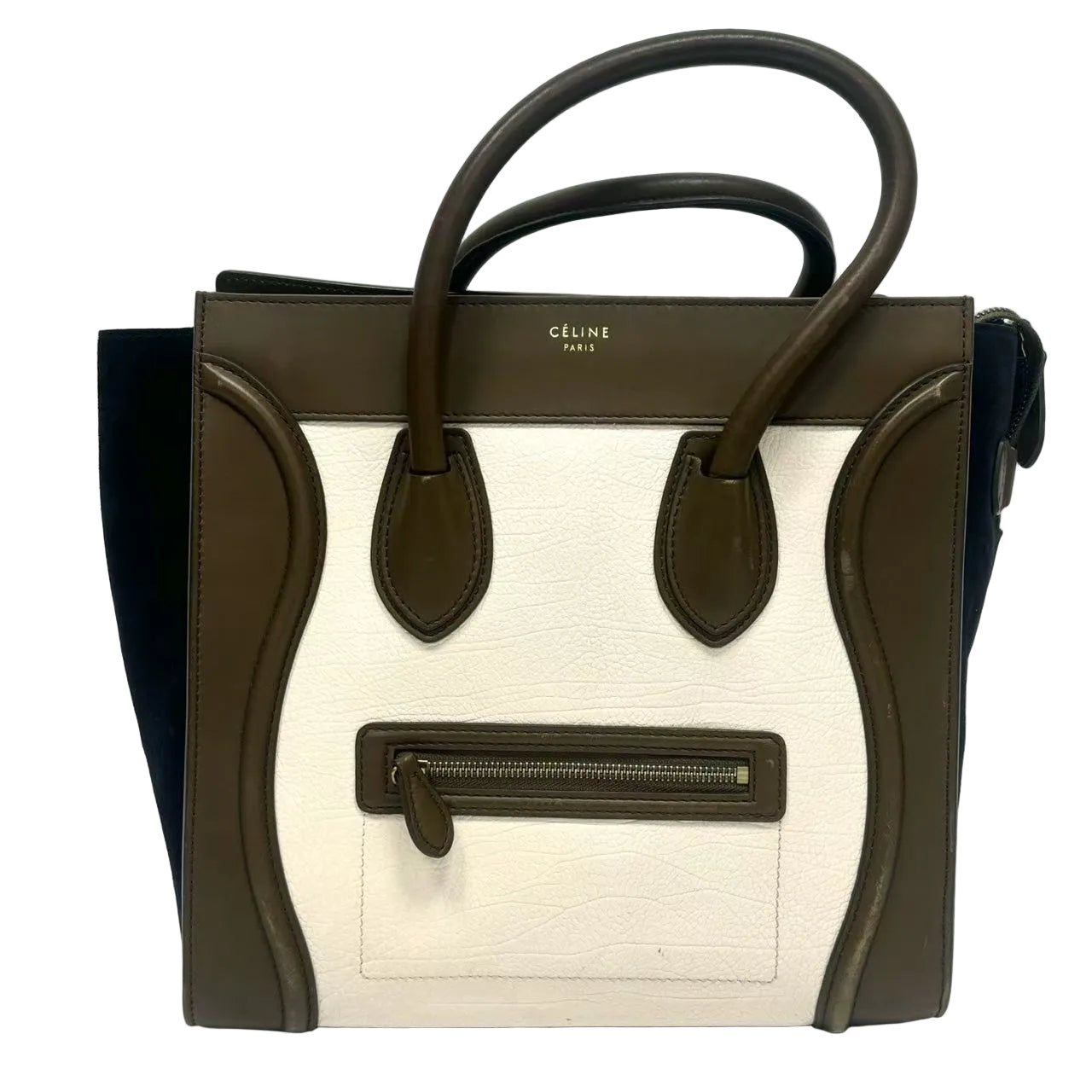 Pre-Owned Celine Tricolor Luggage Tote Mini Luggage N22659989