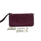 Pre-Owned Gucci Grape-Purple Wristlet Zip Clutch N22659427