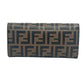Pre-Owned Fendi Monogram Full-Leather Long Wallet Color Brown N22632175
