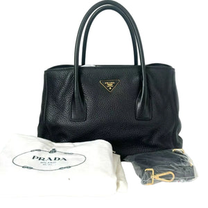 Pre-Owned Prada Calfskin Tote Color Black N22559572