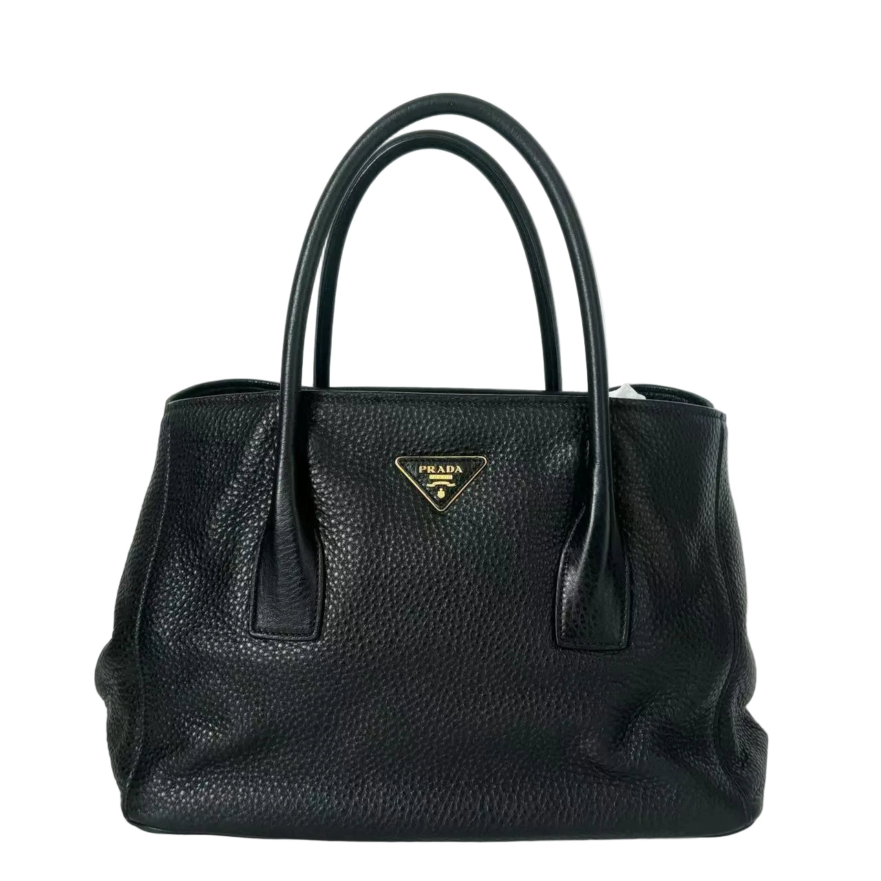 Pre-Owned Prada Calfskin Tote Color Black N22559572