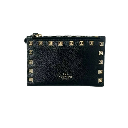 Pre-Owned Valentino Studded Wallet Color Black N22603201