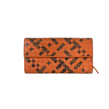 Pre-Owned Bottega Veneta Long Flap Wallet Year Color Orange Year 2013 N22588583