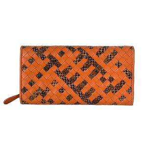 Pre-Owned Bottega Veneta Intrecciato Long Flap Continental Wallet N22588583