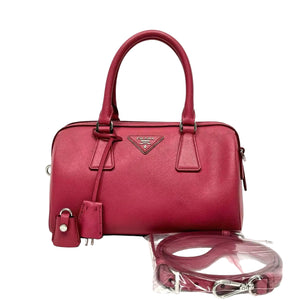 Pre-Owned Prada Mini Boston Handbag Color Pink N22636729