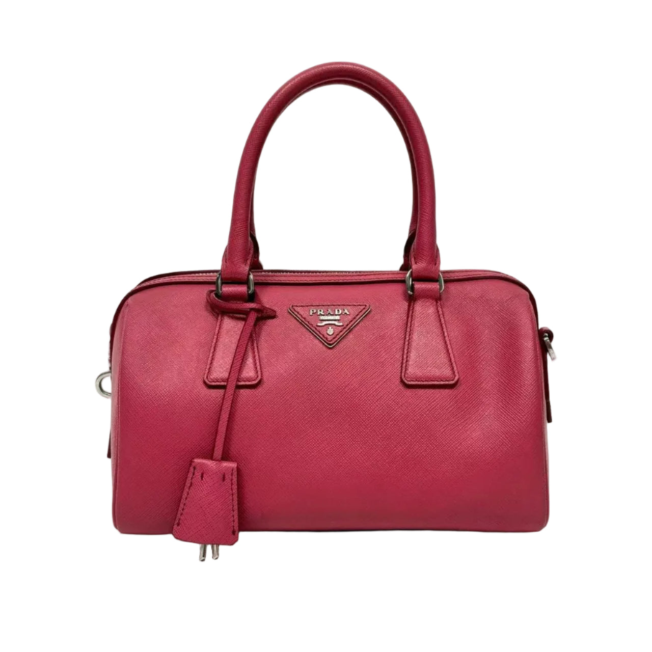 Pre-Owned Prada Mini Boston Handbag Color Pink N22636729