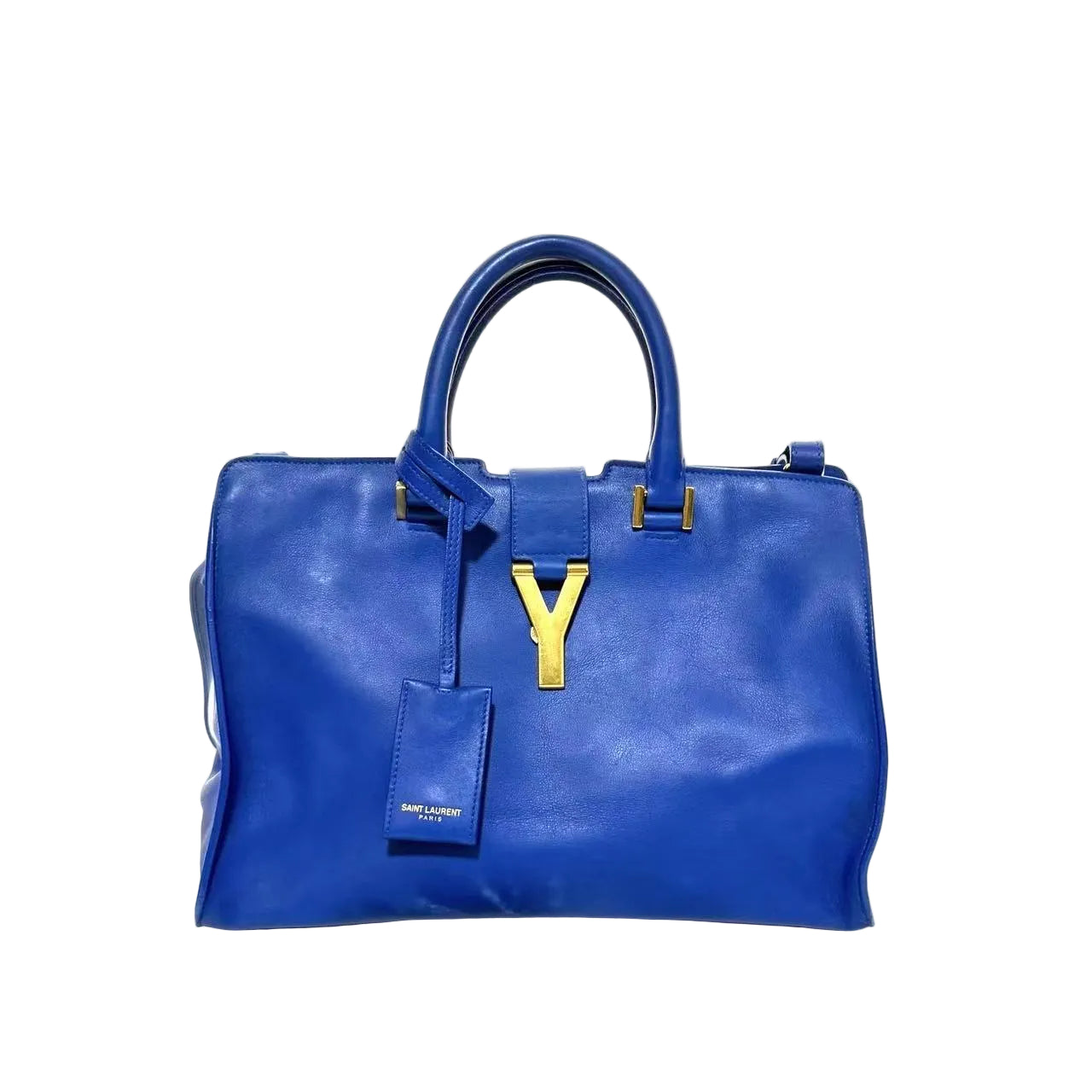 Pre-Owned YSL Vintage Cabas Handbag Color Blue N22118199