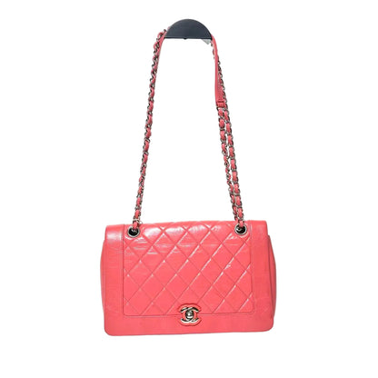 Pre-Owned Chanel Leather Chain Bag Color Pink WWL 20728162