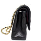 Pre-Owned Chanel Classic Flap Medium Bag Model 2011 Color Black wwl21321068
