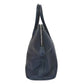 Black handbag with a zipper on a white background