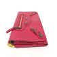 Pre-Owned Balenciaga Long Flap Wallet Model 2007 Color Red N22239544
