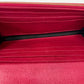 Pre-Owned Balenciaga Long Flap Wallet Model 2007 Color Red N22239544