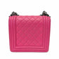 Pre-Owned Chanel Le Boy Model 2014 Color Pink N22171470