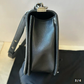 Pre-owned CHANEL 2014 Large Le Boy Bag in Black Calfskin with Silver Hardware