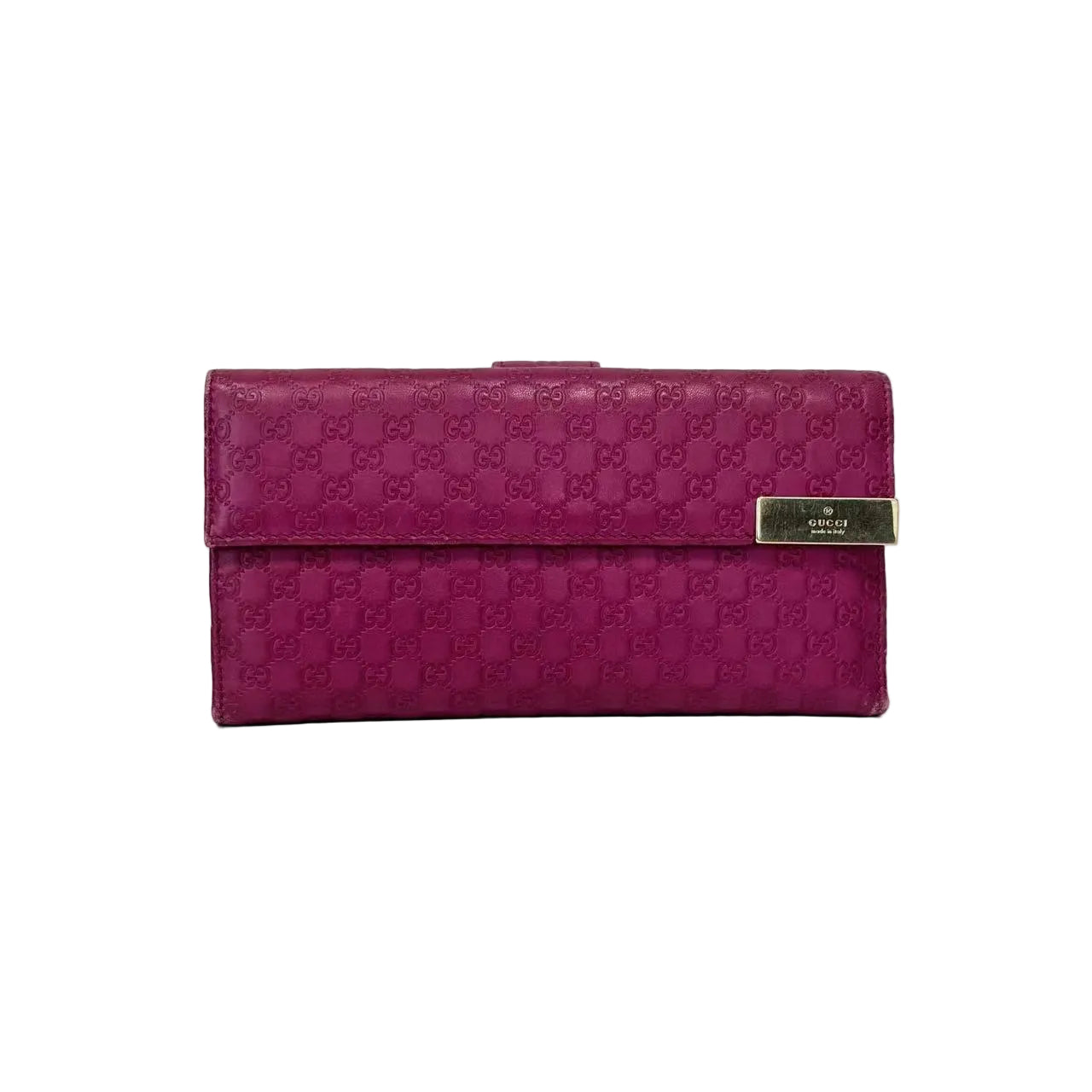 Pre-Owned Gucci Fuchsia Long Wallet N22727499