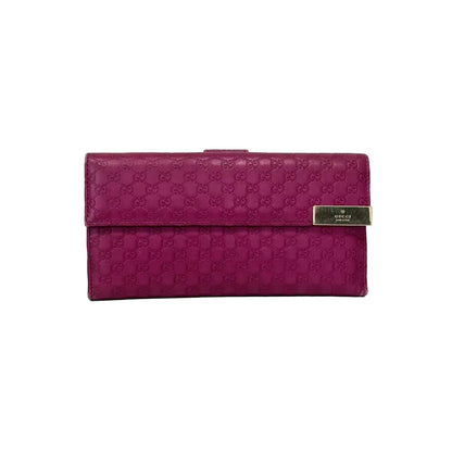 Pre-Owned Gucci Fuchsia Long Wallet N22727499