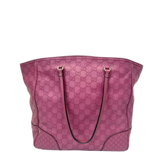 Pre-Owned Gucci Guccissima Bree Tote Raspberry Pink N22713370