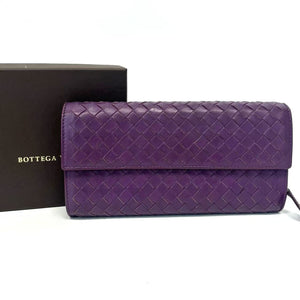 Pre-Owned Bottega Veneta long wallet Intrecciato Continental model N22790626