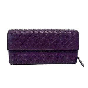 Pre-Owned Bottega Veneta long wallet Intrecciato Continental model N22790626