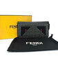 Pre-Owned Fendi Black Saffiano Leather Studded Monster Eyes Continental Wallet N22775656