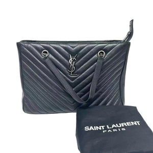 Pre-Owned Saint Laurent Monogram Matelassé Leather Shopping Bag N21978323