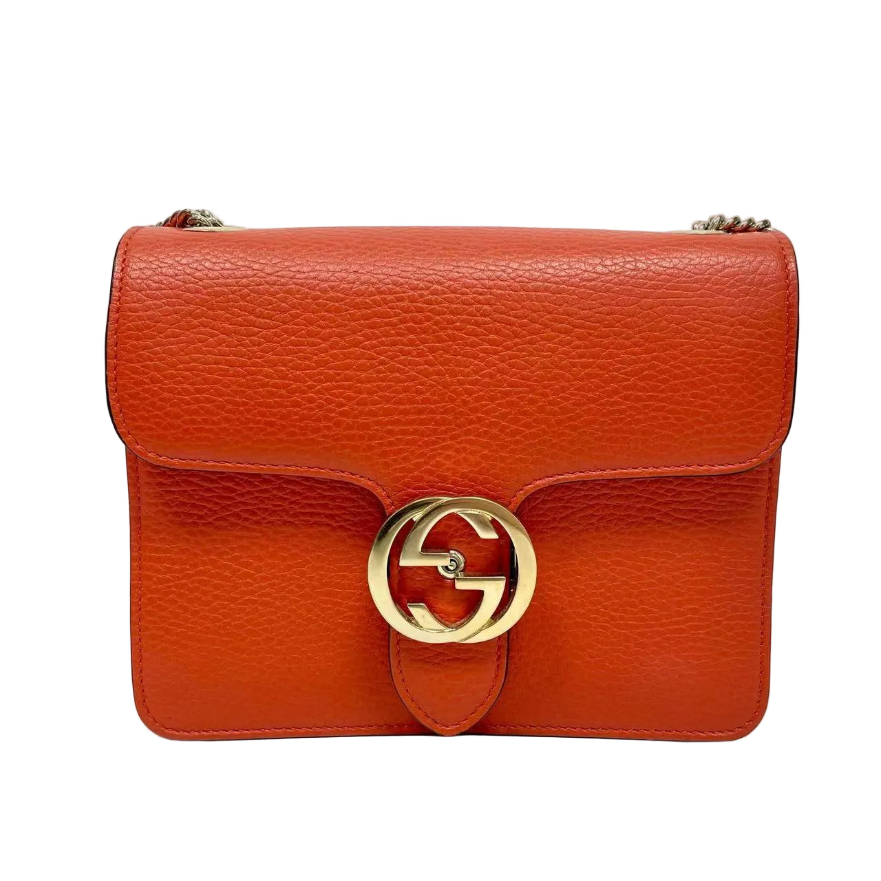 Pre-Owned Gucci Small Dollar Calfskin Interlocking G Crossbody Bag N21978309