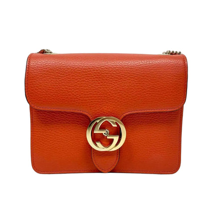 Pre-Owned Gucci Small Dollar Calfskin Interlocking G Crossbody Bag N21978309