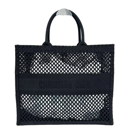 Pre-Owned Christian Dior Mesh Embroidered Book Tote Size Large N22975241