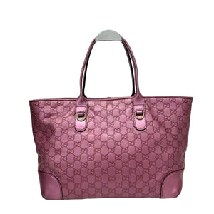 Pre-Owned Gucci "Heart Bit" Open Tote With Signature Embossed Leather N22975470