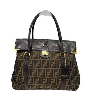 Pre-Owned Fendi Zucca Linda Tote Bag Size Large N22975533