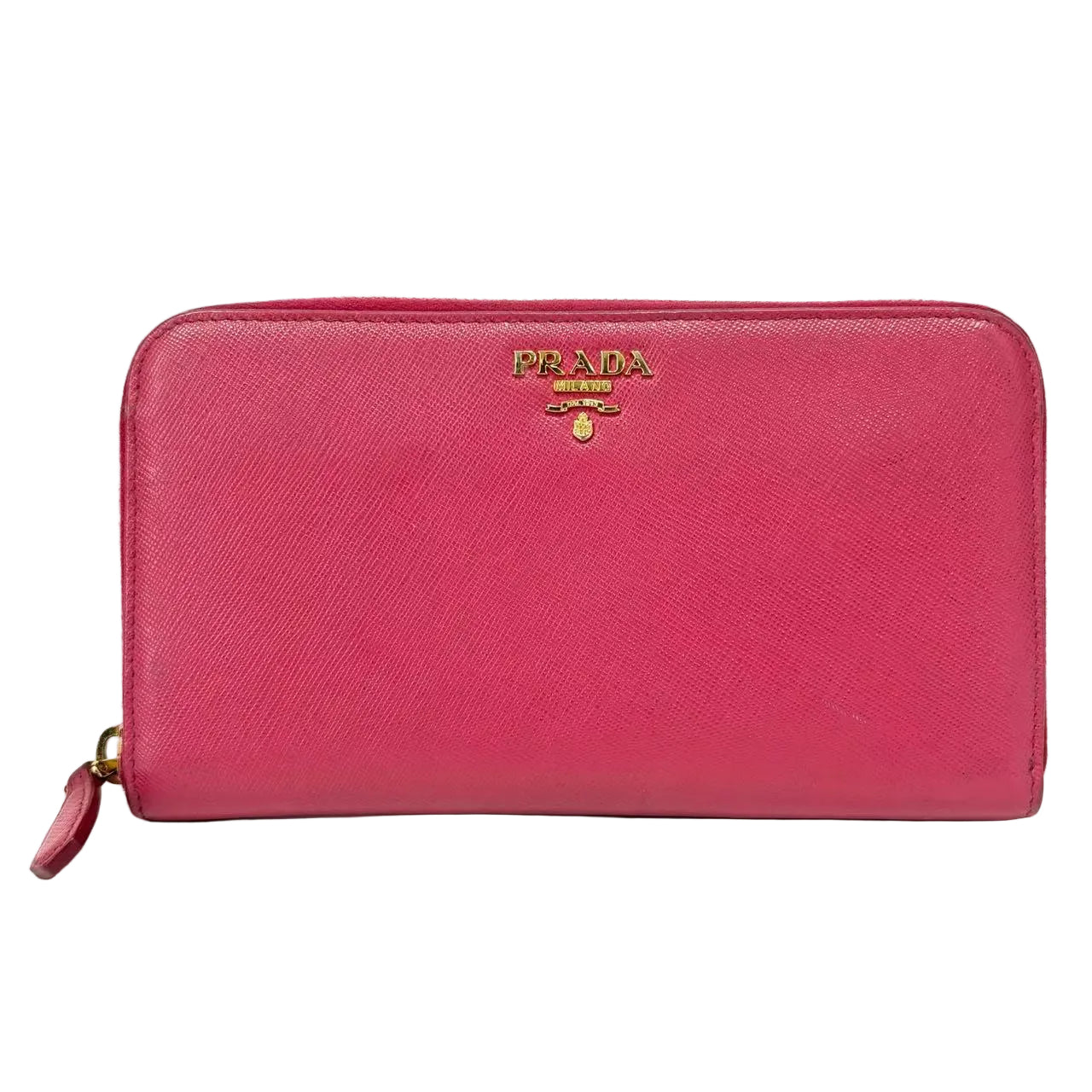 Pre-Owned Prada Saffiano Leather Zip-Around Wallet N22967451