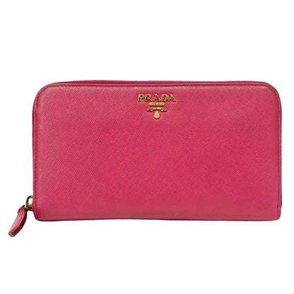 Pre-Owned Prada Saffiano Leather Zip-Around Wallet N22967451