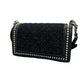 Pre-Owned Chanel Calfskin Pearl Tweed Medium Boy Flap N19360600