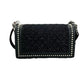 Pre-Owned Chanel Calfskin Pearl Tweed Medium Boy Flap N19360600