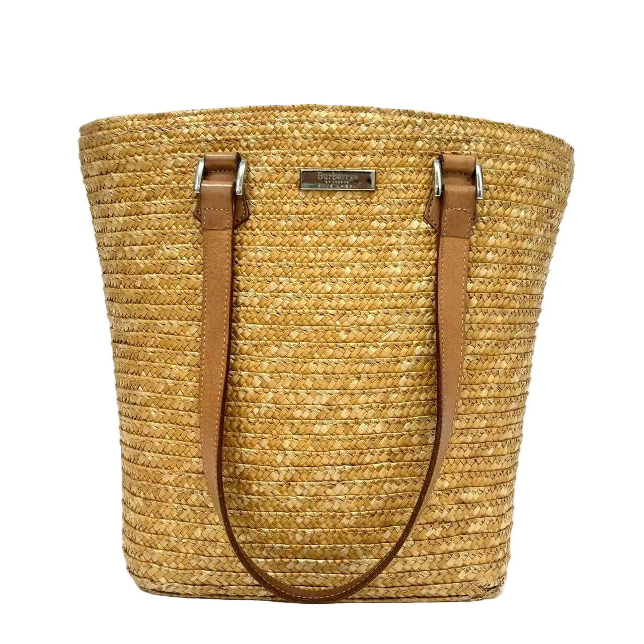 Pre-Owned Burberry Blue Label straw (raffia) tote N22872506