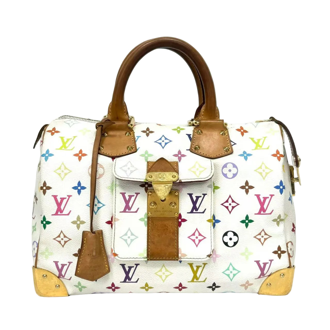 Pre-Owned Louis Vuitton x Takashi Murakami Monogram Multicolore Speedy 30 N22871953